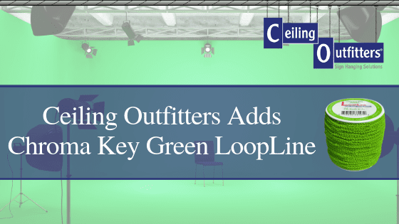 Ceiling Outfitters®將Chroma Key Green LoopLine™添加到現有的產品目錄中