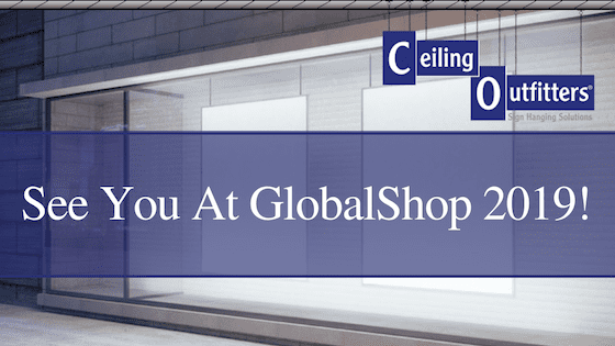 天花板到2019年Globalshop展覽